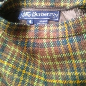 Burberry plaid pencil skirt